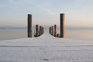 Germany, Baden Wuerttemberg, Jetty on Lake Constance - BSTF000055