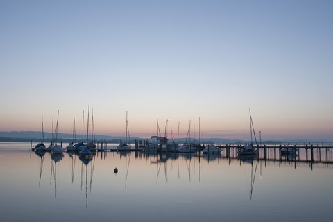 Deutschland, Baden Württemberg, Steg am Bodensee, lizenzfreies Stockfoto