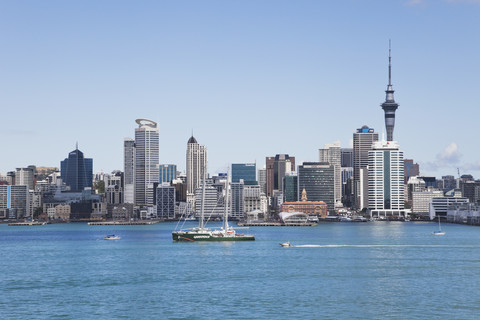 Neuseeland, Auckland, Blick auf die Stadt, lizenzfreies Stockfoto