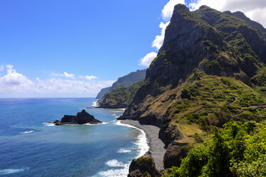 Portugal, Steilküste von Madeira in Boaventura - AMF000156