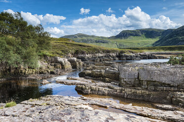 United Kingdom, Scotland, View of Strath Beag river - ELF000167