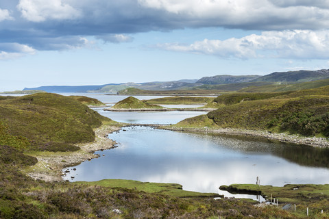 Vereinigtes Königreich, Schottland, Blick auf Lochan Havurn, lizenzfreies Stockfoto