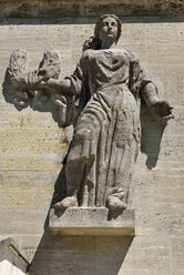 Deutschland, Bayern, Ansicht der monumentalen Statue der Victoria mit Lorbeerkranz - ES000382