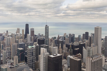 USA, Illinois, Chicago, View from Willis Tower towards Lake Michigan - FOF005079