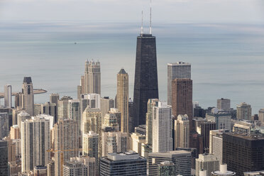 USA, Illinois, Chicago, Blick vom Willis Tower auf den Michigansee - FOF005085