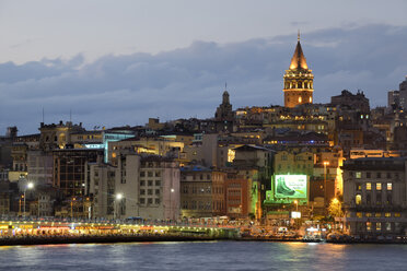 Turkey, Istanbul, View of Galata brigde and Galata tower - LH000142