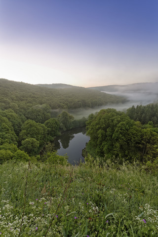 Österreich, Blick auf den Thaya-Nationalpark, lizenzfreies Stockfoto