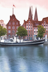 Germany, Schleswig Holstein, Luebeck, View of Harbour museum - MSF002921