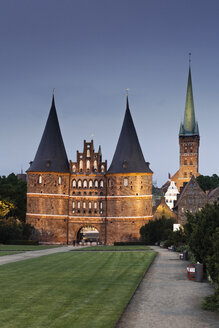 Deutschland, Schleswig Holstein, Lübeck, Ansicht der St. Petri Kirche - MSF002919