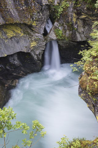 Norwegen, Blick auf das Gudbrandsjuvet, lizenzfreies Stockfoto