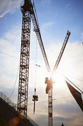 Germany, Bavaria, Munich, Construction area with tower crane - EDF000026