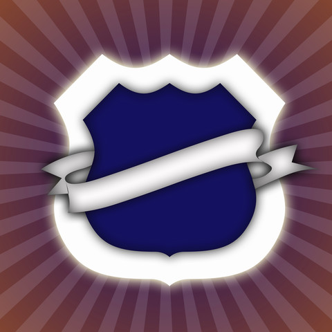 Illustration des Emblems, Nahaufnahme, lizenzfreies Stockfoto