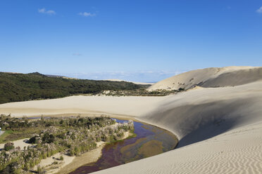 Neuseeland, Blick auf die riesigen Sanddünen von Te Paki - GW002284