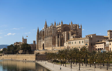 Spanien, Mallorca, Blick auf die Kathedrale von La Seu - AMF000324