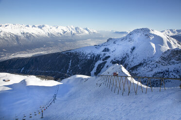 Austria, Innsbruck, View of Olympic mountain railway at Axamer Lizum - MAB000114