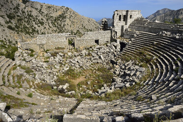 Türkei, Antikes Theater in der archäologischen Stätte von Termessos - ES000403