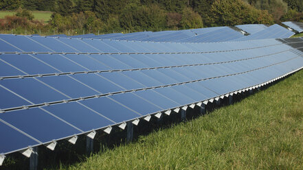 Germany, Bavaria, Solar panels on grass - RDF001048