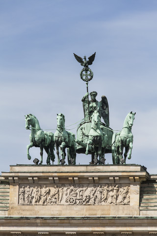 Deutschland, Berlin, Blick auf das Brandenburger Tor, lizenzfreies Stockfoto