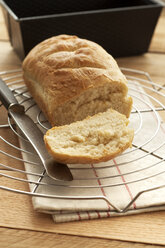 White bread on cooling rack, close up - OD000083