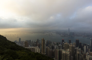 China, Hongkong, Blick auf den Victoria-Hafen - SJ000033