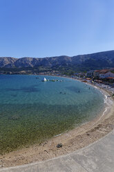 Kroatien, Krk, Blick auf die Bucht von Baska - GF000054