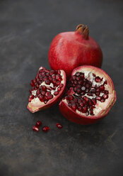 Pomegranate and seeds, close up - KSWF001160