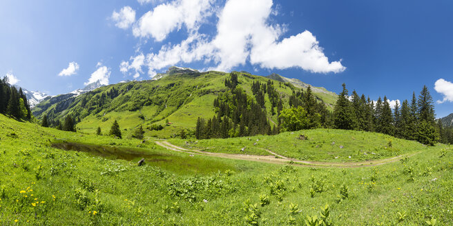 Deutschland, Bayern, Blick auf die Allgäuer Hochalpen - STSF000046