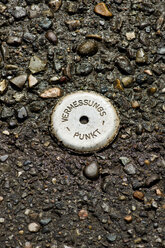 Germany, Baden Wuerrtemberg, Benchmark on road, close up - LVF000137