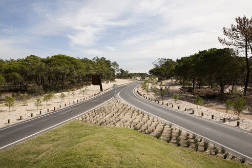 Portugal, Lisbon, View of empty road - SKF001369