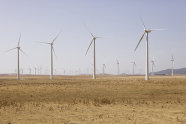 Spain, View of wind turbine on field - SKF001376