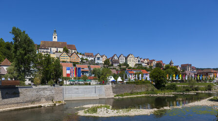 Deutschland, Baden Württemberg, Blick auf Horb am Neckar im Schwarzwald - AMF000701