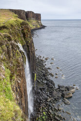 United Kingdom, Scotland, View of Basalt cliff - ELF000236