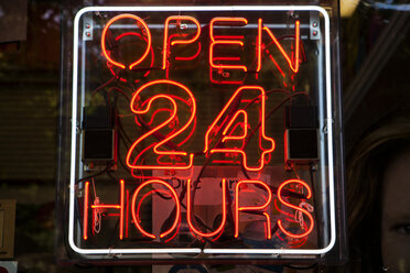 Neon sign open 24 hours - SKF001507