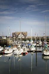 Großbritannien, Schottland, Fife, Anstuther, Hafen mit Booten - SBD000171