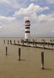 Austria, Burgenland, View of lighthouse at Lake Neusiedl - GF000148