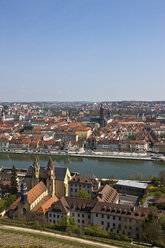 Germany, Bavaria, Wuerzburg, City View with Main River - AMF000734