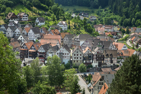 Deutschland, Baden Württemberg, Ansicht eines Fachwerkhauses - EL000313