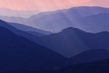 Österreich, Steiermark, Blick auf das Hochschwabgebirge - GFF000154