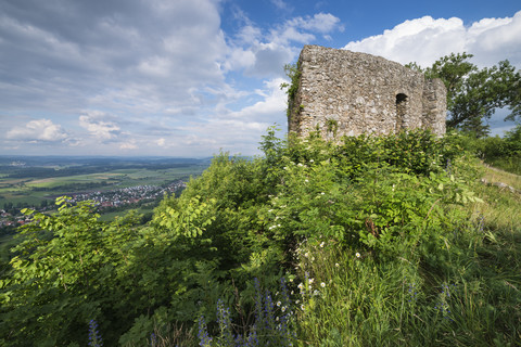 Deutschland, Baden Württemberg, Konstanz, Blick auf die Ruine der St. Ursula-Kapelle, lizenzfreies Stockfoto