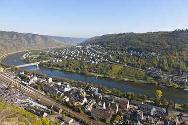 Deutschland, Rheinland Pfalz, Blick auf Cochem an der Mosel - AMF000832