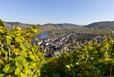 Deutschland, Rheinland Pfalz, Ansicht der Stadt Bremm an der Mosel - AMF000840