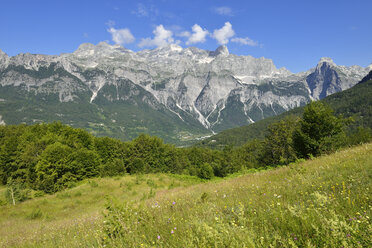 Albanien, Balkan, Blick auf den Theth-Nationalpark - ES000485