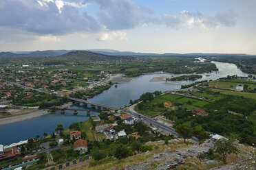 Albanien, Balkan, Shkodra, Blick auf das Drina-Tal - ES000506