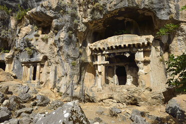 Turkey, Rock tomb at archeological site of Pinara - ES000494