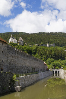 Austria, Carinthia, View of Petersberg castle - SIEF004293