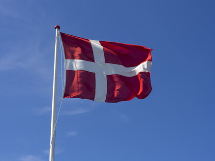 Dänemark, Ansicht der dänischen Flagge - HHEF000036