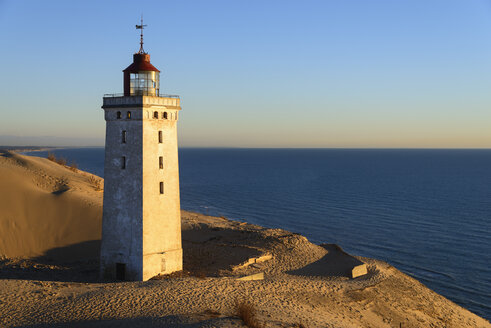 Denmark, View of Rubjerg Knude Lighthouse at North Sea - HHEF000046