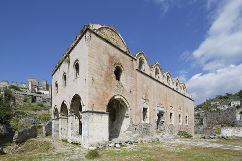 Türkei, Mugla, Fethiye, Oberkirche in der Geisterstadt Kayakoy - SIE004325
