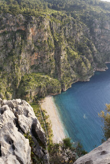 Türkei, Mugla, Fethiye, Blick auf Kelebek Vadisi bei Faralya - SIEF004322