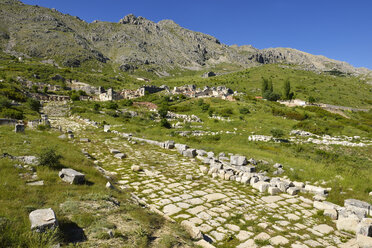 Turkey, Pisidia, antique mainstreet at the archaeological site of Sagalassos - ES000514